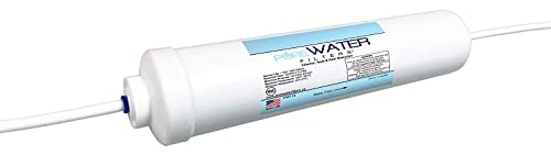  Inline Water Filter For Refrigerators, Ice Makers, Coffee Makers, Water Fountains, Water Coolers, Sink Faucets, RV, Campers, And Boats - With 1/4" Quick-Connect Fittings (Pack Of 3)