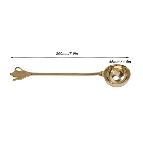  Coffee Measuring Scoop,Stainless Steel Coffee Scoop,Long Handle Tablespoon For Measuring Coffee, Milk Powder, Fruit Powder, Tea, Sugar - Gold