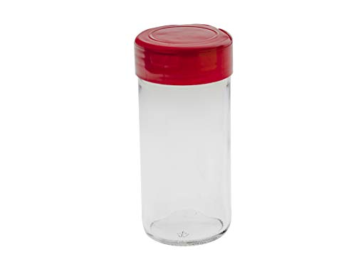  Marketing Holders Toothpick Dispenser Glass Jar Shaker Bottle Holder 4 Oz Container With Seal-able Red Flip Cap Qty 1