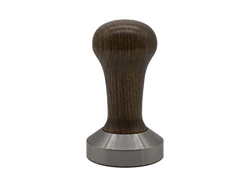  8110/M Coffee Tamper With Wooden Handle And Stainless Steel Base Diameter 52 mm