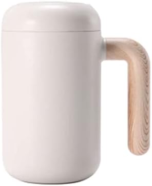  Portable Blender, Automatic Self Mixing Cup Office Stainless Steel Lazy Cup Portable Magnetic Rotating Smart Coffee Mugs Milk Cups And Mugs (Color : White)