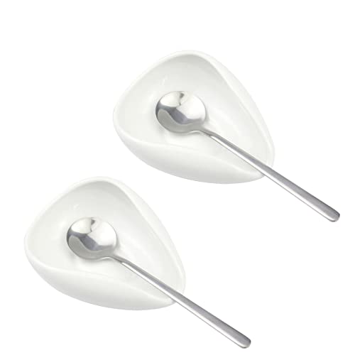  4 Pieces Ceramic Coffee Spoon Rest And Coffee Spoon Coffee Spoon Holder Coffee Bar Accessories Cute Coffee Spoon Teaspoon Holder For Coffee Lovers