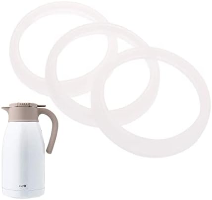  34Oz Thermal Coffee Carafe, Insulated Stainless Steel Coffee Carafes For Keeping Hot/Double Walled Vacuum Coffee Carafe (Silver, 1L)