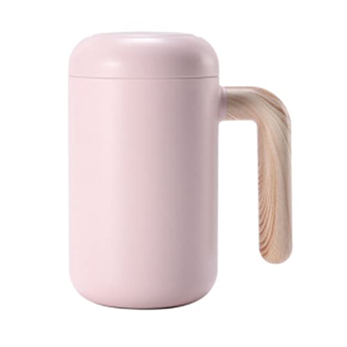  Portable Blender, Automatic Self Mixing Cup Office Stainless Steel Lazy Cup Portable Magnetic Rotating Smart Coffee Mugs Milk Cups And Mugs (Color : White)