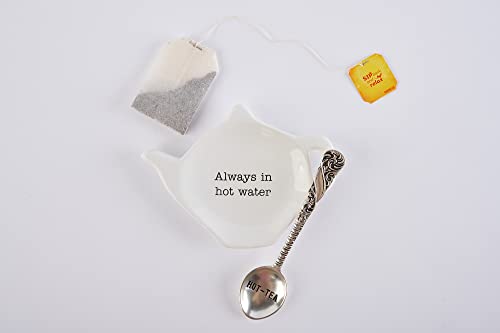  Home Kitchen Circa Tea Time Teapot Tea Bag Spoon Rest Sets 42600444 (Always In Hot Water)