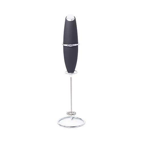  Electric Milk Frother Foam Mixer With Stainless Steel Stand & Whisk Operated Drink Mixer