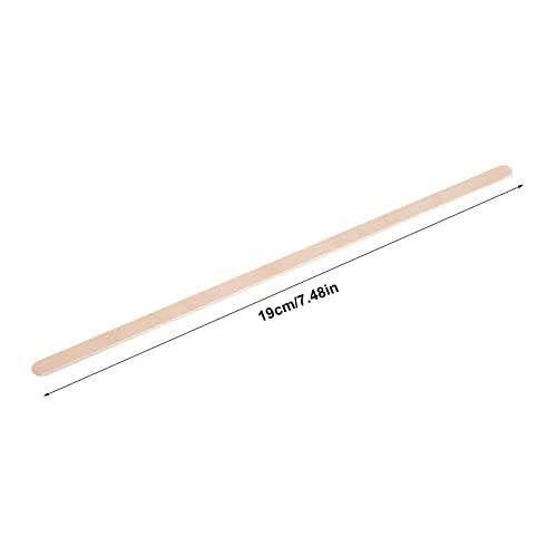  19cm Coffee Stirrers, Wooden Tea Hot Drinks Coffee Stir Sticks Corn Candy Stick With Individually Paper Wrapped