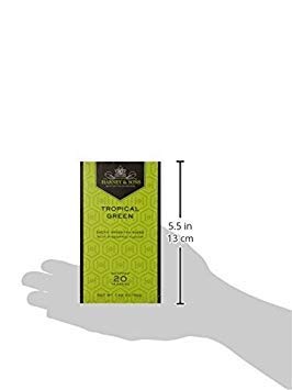 Harney & Sons , Tea, Tropical Green, Prem, Pack Of 6, Size - 20 BAG, Quantity - 1 Case