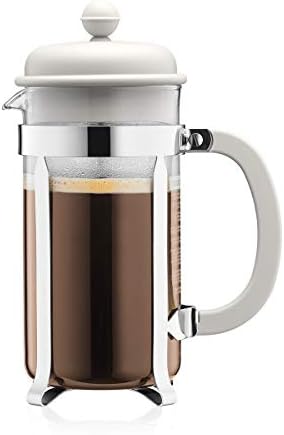 Bodum ODUM Caffettiera 3 Cup French Press Coffee Maker, White, 0.35 L, 12 Oz