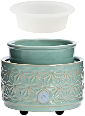  Candle Warmer Mug Warmer On Desk Heating, Electric Warmer For Home & Office (White)