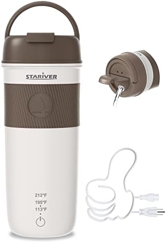  Travel Electric Kettle, 350ML Portable Electric Tea Kettle BPA-Free, Small Electric Kettle With 3 Temp Setting, Hot Water Boiler With Keep Warm, 304 Stainless Steel And Fast Boil, Green
