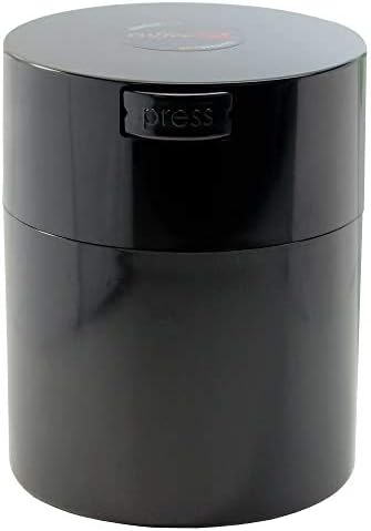  The Ultimate Vacuum Sealed Coffee Airtight Container, 1/2-Pound, Black
