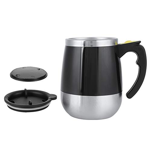  Self Stirring Mug Coffee Cup, Stainless Steel Automatic Mixing Cup Portable Electric Self Stirring Milk Coffee Mug For Home Office