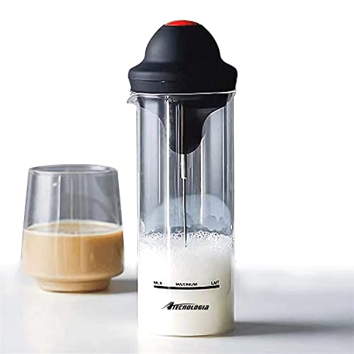  Electric Milk Frother Beater Skimmer Cappuccinatore With Container (Batteries Not Included)