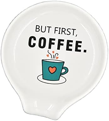  Offee Spoon Rest Coffee Bar Accessories, Small Teaspoon Holder Coffee Station Décor – But First, Coffee