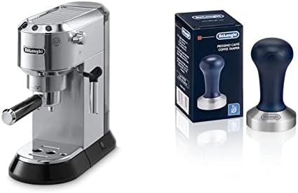 De'Longhi EC680M Espresso, Stainless Steel, Metallic & DLSC058 Coffee Tamper