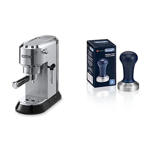 De'Longhi EC680M Espresso, Stainless Steel, Metallic & DLSC058 Coffee Tamper