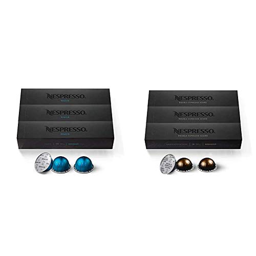 Nespresso Capsules VertuoLine, Intenso, Dark Roast Coffee, Coffee Pods, Brews 7.77 Ounce (VERTUOLINE ONLY), 10 Count (Pack Of 3)