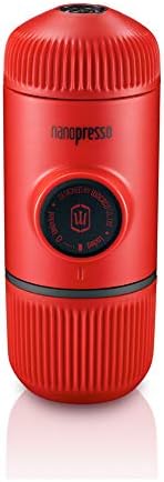 Wacaco Nanopresso Portable Espresso Maker, Upgrade Version Of Minipresso, 18 Bar Pressure, Small Travel Coffee Maker, Manually Operated. Perfect For Kitchen And Office