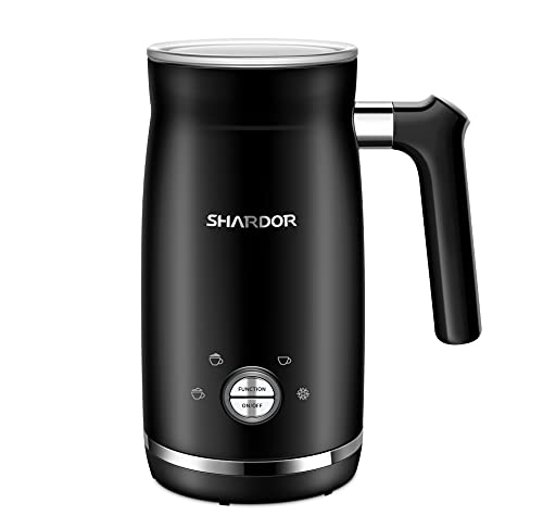 Electric Milk Frother And Steamer, 4 In 1 Large Capacity 10.2 Oz/300ml Cold/Hot Automatic Milk Frother & Warmer, Foam Maker For Coffee, Cappuccino, Latte, Macchiato, Chocolate