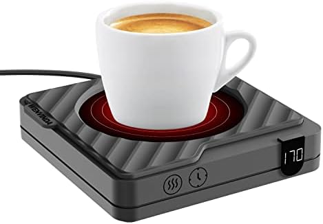  Coffee Mug Warmer&Coffee Warmer For Desk Auto Shut Off, Coffee Cup Warmer For Desk With 3 Temperature Setting, Cup Warmer For Coffee/Milk/Tea/Beverage/Chocolate, Smart Coffee Mug Warmer For Desk