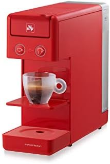 Illy Y3.3 Single Serve Espresso And Coffee Capsule Machine, 12.20x3.9x10.40 (Red)