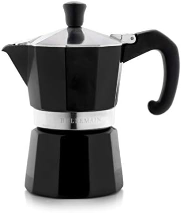  Stovetop Espresso Maker Moka Pot (Silver, 6 Cup)