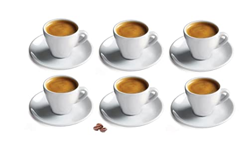  Stainless Steel 6-Cup Moka Pot Espresso Coffee Maker And 6 Roma Espresso Cups, 7-Piece Set