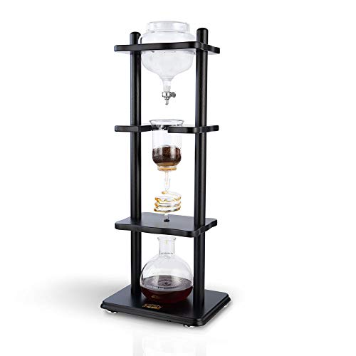  Cold Brew Maker I Ice Coffee Machine With Slow Drip Technology I Makes 6-8 Cups (32oz), Large Capacity Cold Brew Coffee Tower, Black