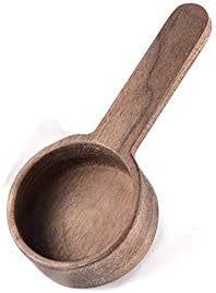  Offee Spoons, Wooden Tablespoon Scoop, CISHNOU Wooden Coffee Ground Spoon, Measuring For Ground Beans Or Tea, Soup Cooking Mixing Stirrer Kitchen Tools Utensils, 1 Wooden Tea Scoop(3.86 Inches)