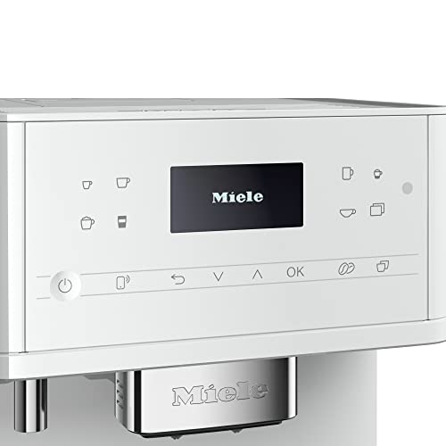  NEW Miele CM 6160 MilkPerfection Automatic Wifi Coffee Maker & Espresso Machine Combo, Lotus White - Grinder, Milk Frother