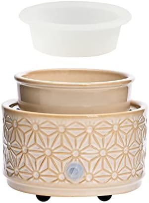  Candle Warmer Mug Warmer On Desk Heating, Electric Warmer For Home & Office (White)