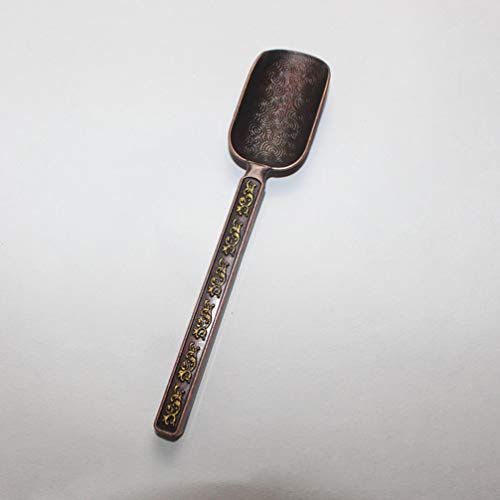  Chinese Tea Set Tea Scoop Metal Bath Salt Vintage Loose Leaf Tea Copper Measuring Shovel Coffee Scooper For Bath Salts Milk Coffee Candy Tea Bath Salt Scoop