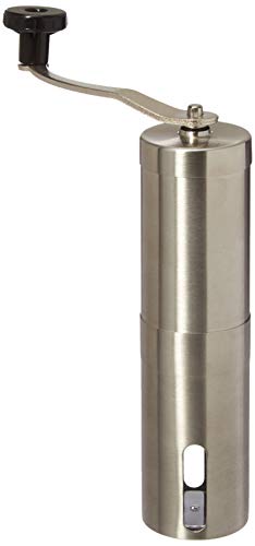  HOM-005 Coffee Grinder (Stainless Steel Manual, Adjustable Conical Ceramic Burr Grinder For Precision Brewing Every Time)