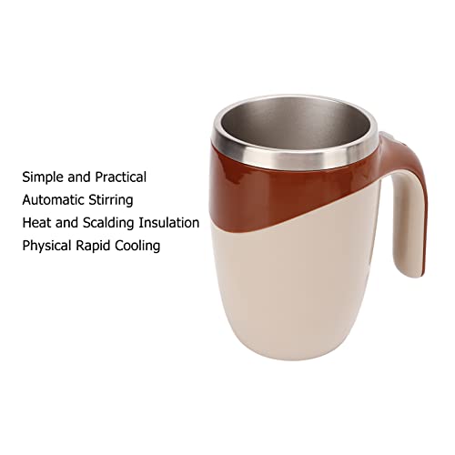  Magnetic Mixing Coffee Mug, Rapid Cooling Multifunctional Electric Stirring Cup 380ml Capacity For Home For Office