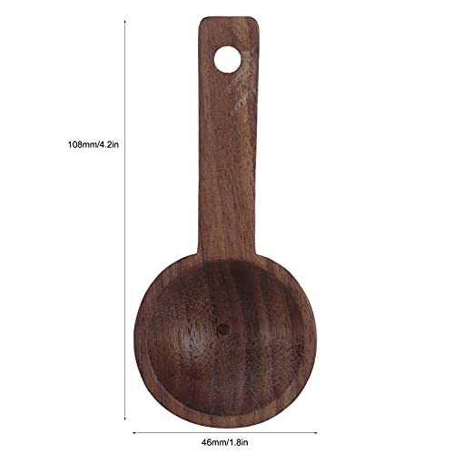  Coffee Spoon, Wooden Tablespoon Measuring Spoon Walnut Teaspoon Coffee Accessories For Coffee Tea Sugar Dlour Spices(1 Pc)