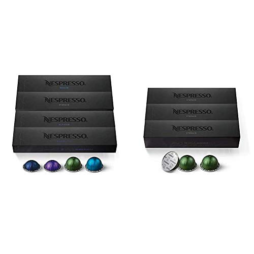 Nespresso Capsules VertuoLine, Intense Variety Pack, Dark Roast Coffee, 40 Count Coffee Pods, Brews 7.77 Ounce And 1.35 Ounce, 10 Count (Pack Of 4)