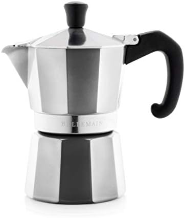  Stovetop Espresso Maker Moka Pot (Silver, 6 Cup)