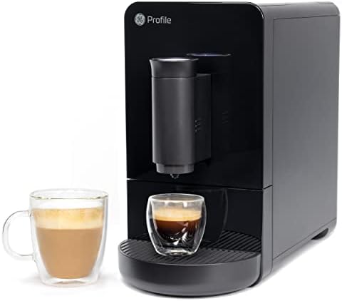  Rofile Automatic Espresso Machine + Milk Frother | Brew In 90 Seconds | 20 Bar Pump Pressure For Balanced Extraction | Five Adjustable Grind Size Levels | WiFi Connected For Customization | Black