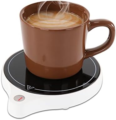  200W Coffee Mug Warmer For Desk (Up To 212 ℉), 5 Temperature Levels & 8-Hours Auto Shut Off Coffee Cup Warmer For Warming & Heating Coffee, Milk, Tea, Hot Chocolate, Etc.(No Cup)(Black, RD01)