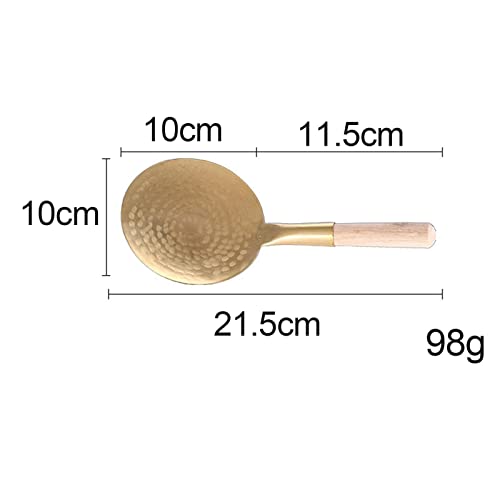 2pcs Household Copper Tofu Scoop Bean Curd Spoon Resuable Portable Washable