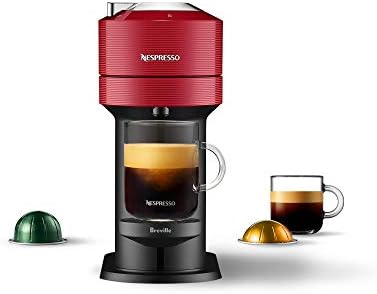  Nespresso Vertuo Next Coffee & Espresso Machine NEW By Breville, Light Grey, Coffee Maker And Espresso Machine + Nespresso Capsules VertuoLine Medium And Dark Roast Coffee, 30 Count Coffee Pods