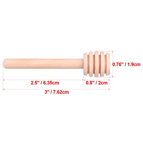  Honey Dipper Sticks, 30 PCS Mini Wood Honey Dipper , 3 Inch Server For Honey Jar Dispense And Wedding Party Gift Drizzle Honey