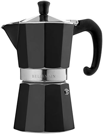  Stovetop Espresso Maker Moka Pot (Silver, 6 Cup)