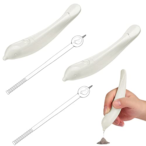  2 Pcs Coffee Art Carving Pen Portable Latte Art Pen Cake DIY Spice Pen Coffee Art Creative Pattern Electric Latte Art Pen With 2 Pieces Stirring Rods For Holding Coffee Grounds Cocoa Powder Sugar