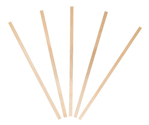  Natural Birch Wood Coffee Stirrers, Stir Sticks, 5.5 Inch, Square End, Earth-Friendly, Biodegradable - 2 Boxes Of 1000 (2000 Count)