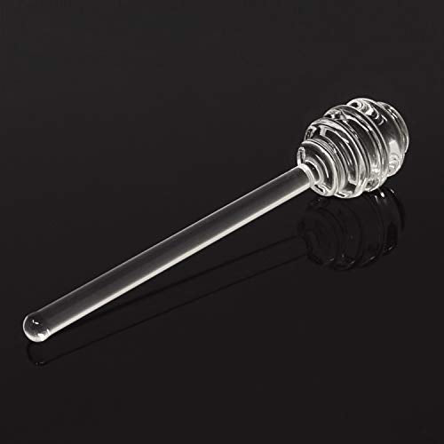  Onbay 1PCS Glass Honey Jam Syrup Dipper Stick Honey Spoon Dipper For Honey Pot Jar(6 Inch)