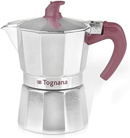  Extra Style Stovetop Coffee/Espresso Maker Moka Pot, 6-Cup,Silver