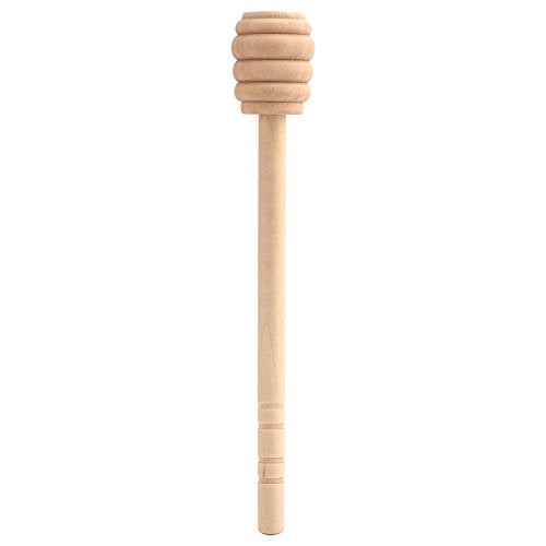  Honey Dipper Sticks, 50Pcs/set Household Wooden Mini Jam Honey Dipper Jar Dispensing Collecting Stirring Rod Stick(15cm / 5.9inch)