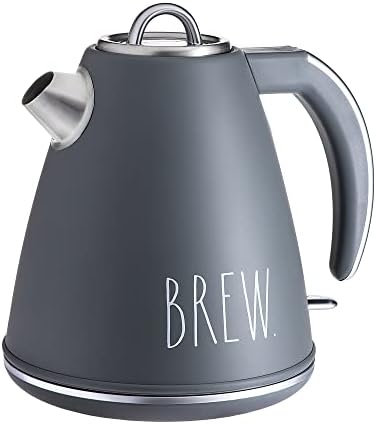  Electric Water Kettle - Stainless Steel Coffee Maker, 1.5 Liter Tea Kettle, Electric Hot Water Kettle With Automatic Shut Off Boil-Dry Protection, 1500 Watt Boiling Power (Cream)